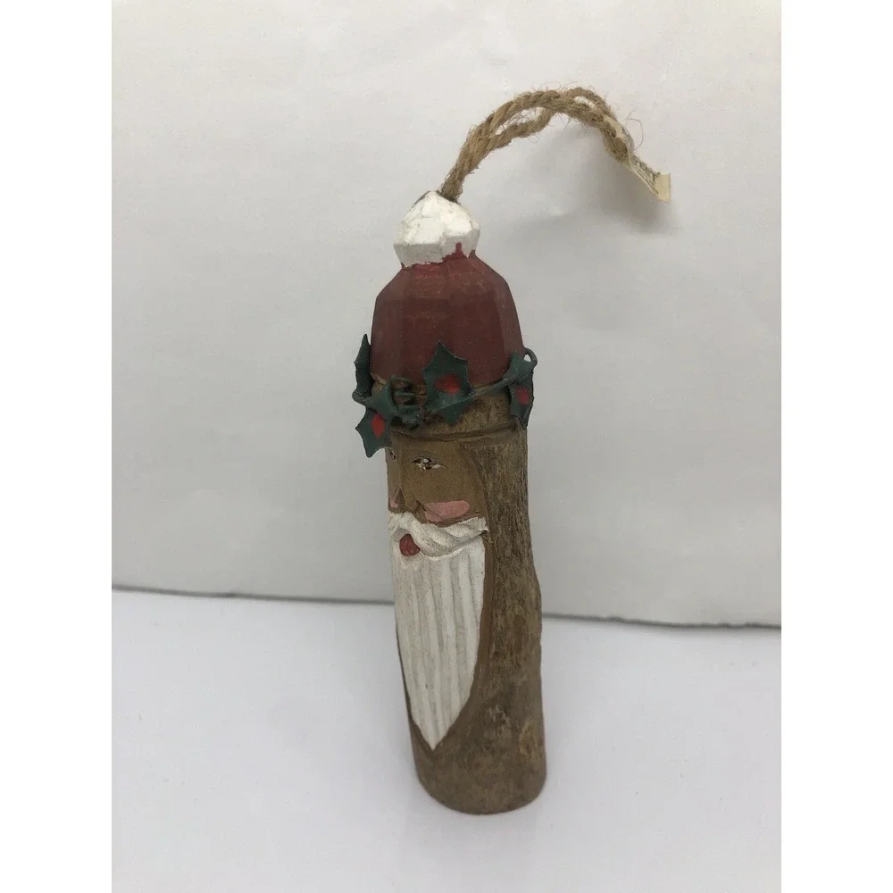 Midwest Cannon Falls‎ Folk Santa Christmas Tree Ornament Primitive Hand Painted